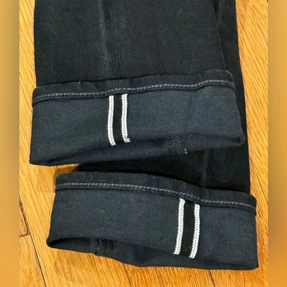 Hiroshi Kato “The Needle” Skinny Fit Selvedge Jeans – Black Men’s Size 33